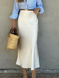Dili Fashion Style Solid-Colored Bag Hip Skirt Dress Half-Dress Skirt Women's Dress 2025 Autumn And Winter