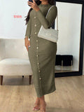 Dili Elegant Temperament High-End Bag Hip Dress Dress Women's Dress 2025 Autumn And Winter