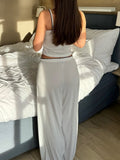 Dili Y2K Sexy Style Brat Straight Trousers Two Sets Of Women's Clothing 2025 Spring And Summer