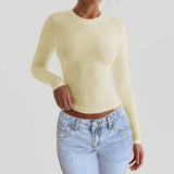 Dili 2025 Autumn And Winter Y2K Women's Temperament Long-Sleeved Top