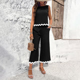 Dili Women's Clothing 2025 Spring And Summer Casual Temperament Vest Trousers Set
