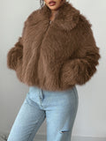 Dili Elegant Temperament Velvet Long-Sleeved Coat Women's Clothing 2025 Autumn And Winter