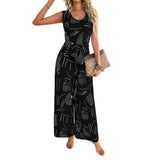 Dili 2025 Spring And Summer Leisure Holiday Wind Cotton Print High-Waist Pocket Long Pants Women's Clothing