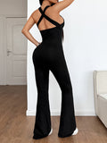 Dili Sports Babes Hanging Neck V Collar Sexy Jumpsuit Women's Clothing 2025 Spring And Summer Explosion