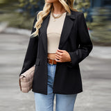 Short-Sleeved Casual Small Suit 2025 Winter Coat Professional Dress Dress Women's Suit Splicing Design