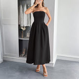 Dili Temperament Elegant Breast-Shaping A-Character Dress Dress Women's Dress 2025 Summer