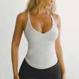 Dili 2025 Summer Y2K Sexy Knitted Thread Sling Vest Women's Clothing