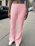 Dili Yoga Sports Solid Color Belt Casual Pants Pants Women's Winter 2025
