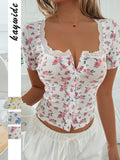 Diju Y2K Hottie T-Shirt Women's Clothing 2025 Spring And Summer
