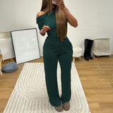 Dili Simple Elegant Style Summer Short-Sleeved Trousers Suit Women's 2025 Summer