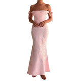 Dili Temperament Elegant Evening Dress Bag Hips With Tie Dress Women's Dress 2025 Summer