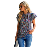 Dili Women's Clothing 2025 Spring And Summer Loose Leisure Shirt Hot Sale Of Broken Flower Collar Shirt Woman