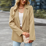 Short-Sleeved Casual Small Suit 2025 Winter Coat Professional Dress Dress Women's Suit Splicing Design