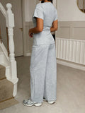 Holiday Short-Sleeved T-Shirt Casual Long Pants Two Sets Of Women's 2026 Summer