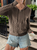 Dili Casual Wool Long-Sleeved Sweater Women's Clothing 2025 Autumn And Winter