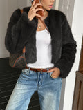 Dili Casual Solid Color Sweater Coat Women's Clothing 2025 Autumn And Winter
