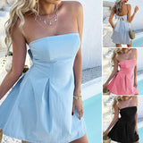 Dili 2025 Summer Sexy Famous Wind With Chest And Back Dress Party Evening Dress Women's Dress Skirt