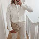 Dili Casual Commute Fashion Button Long-Sleeved Sweater Wool Women's Clothing 2025 Autumn And Winter
