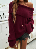 Dili Elegant Temperament Solid Color Long-Sleeved Sweater Top Women's Clothing 2025