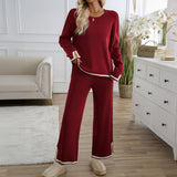 Dili Casual Simple Style Straight Through Pants Solid Long-Sleeved Women's Suit Women's Clothing 2025 Spring And Summer