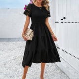 Dili Women's Clothing 2025 Spring And Summer Pure Temperament To Take The Hollow Dress Woman
