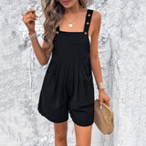 Dili Women's Clothing 2025 Spring And Summer Leisure Temperament Solid Color Back With Short-Joint Pants