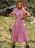 Dili Independent Research And Development Of Large Swing Dress 2025 Spring And Summer Repair Waist Thin Dress Women Fashion