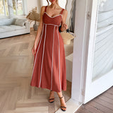 Dili Vacation Leisure Wind Suspension Dress Women's Dress 2025 Summer