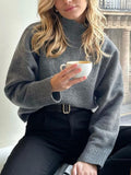Dili Casual Wool Long-Sleeved Coat Sweater Women's Clothing 2025 Autumn And Winter