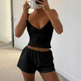 Dili Sports Yoga Sling Vest Shorts Women's Two-Piece Suit Women's 2025 Summer