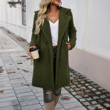 Dili 2025 Autumn And Winter Temperament Casual Loose Hooded Knit Coat Women's Clothing