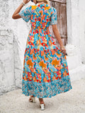 Dili Vacation Leisure Wind Print Dress Women's Dress 2025 Spring And Summer