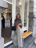Holiday Wind Fashion Shawl Long-Sleeved Shirt T-Shirt Women's 2026 Summer