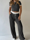 Dili Casual Style Short-Sleeved T-Shirt Casual Pants Two Sets Of Women's Clothing 2025 Autumn And Winter