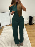 Dili Simple Elegant Style Summer Short-Sleeved Trousers Suit Women's 2025 Summer