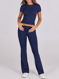 Dili Sports Style Short-Sleeved T-Shirt Long Pants Two Sets Of Women's Clothing 2025 Autumn And Winter