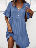 Independent Research And Development Design Solid Color Sexy Dress 2025 Spring And Summer Temperament Casual A Skirt