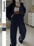 Dili Elegant Wind Coat Long Pants Two Sets Of Women's Clothing 2025 Autumn And Winter