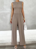 Dili Vacation Leisure Wind Giose Sleeveless Broad-Legged Jumpsuit Women's Clothing 2025 Spring And Summer