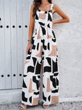 Dili Holiday Printing Slings With Broad Legs Long Pants Trousers Women's Clothing 2025 Autumn And Winter