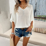 Didi Women's Wearberries 2025 Spring And Summer Leisure Loose Hollow Sweater
