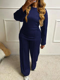 Dili Casual Fashion T-Shirt Trousers Two-Piece Women's Suit 2025 Autumn And Winter