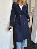 Dili Vacation Solid Color Long-Sleeved Coat Women's Clothing 2025 Autumn And Winter