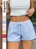 Dili Casual Holiday Striped Belt Shorts Women's Shorts Women's Shorts Autumn 2025