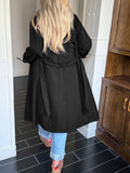 Dili Vacation Solid Color Long-Sleeved Coat Women's Clothing 2025 Autumn And Winter