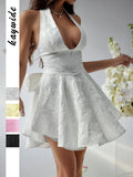 Dili Temperament Elegant Evening Dress Hanging Neck With Joint Dress Dress Women's Dress 2025 Summer