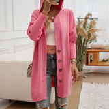 Dili 2025 Autumn And Winter New Casual Loose Cardigan Buckle Hooded Sweater Coat Women's Clothing