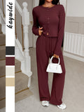 Dili Holiday Wind Shirt Straight Trousers Two Sets Of Women's Clothing 2025 Autumn And Winter