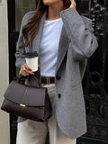 Dili Casual High-Grade Pure Color Blazer Women's Clothing 2025 Autumn And Winter