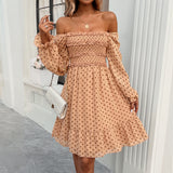 Dili Dress 2025 Spring And Summer Temperament Casual Wave Dot Dress
